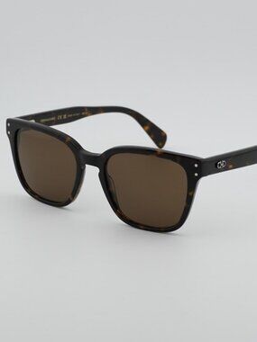 Salvatore Ferragamo SF1040SCP 240 Sunglasses Havana Square Frame, Brown Lenses
